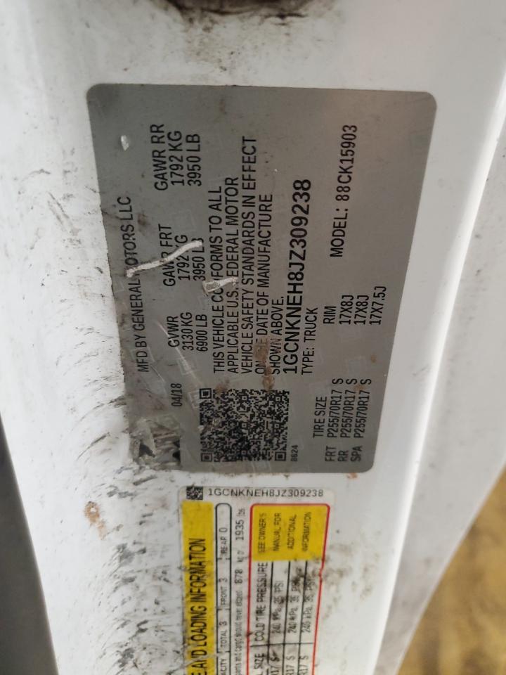 2018 Chevrolet Silverado K1500 VIN: 1GCNKNEH8JZ309238 Lot: 84474405