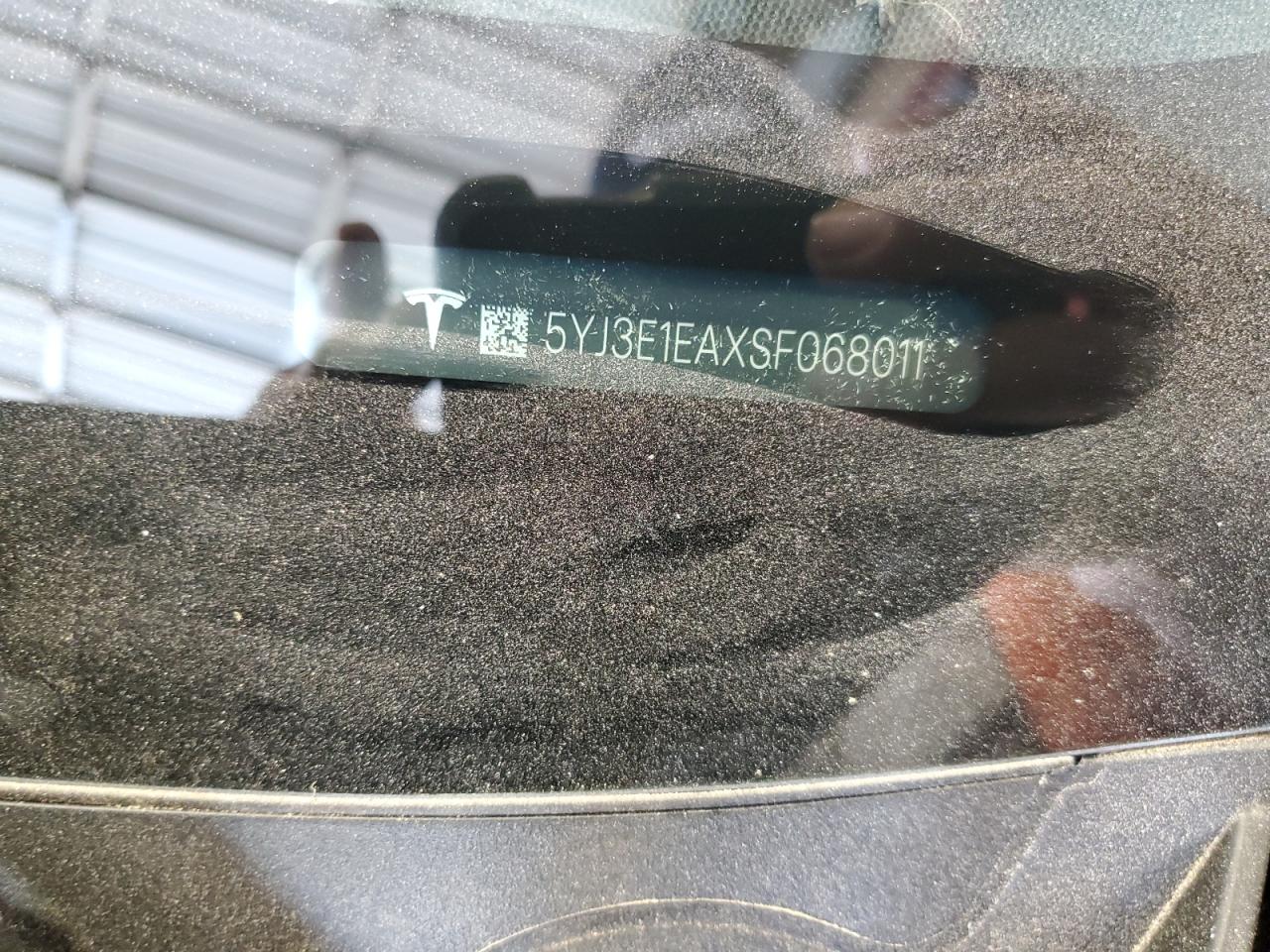 2025 Tesla Model 3 VIN: 5YJ3E1EAXSF068011 Lot: 87240765