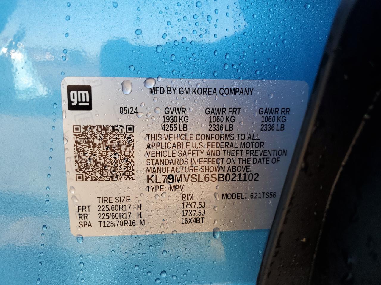 2025 Chevrolet Trailblazer Activ VIN: KL79MVSL6SB021102 Lot: 85327605