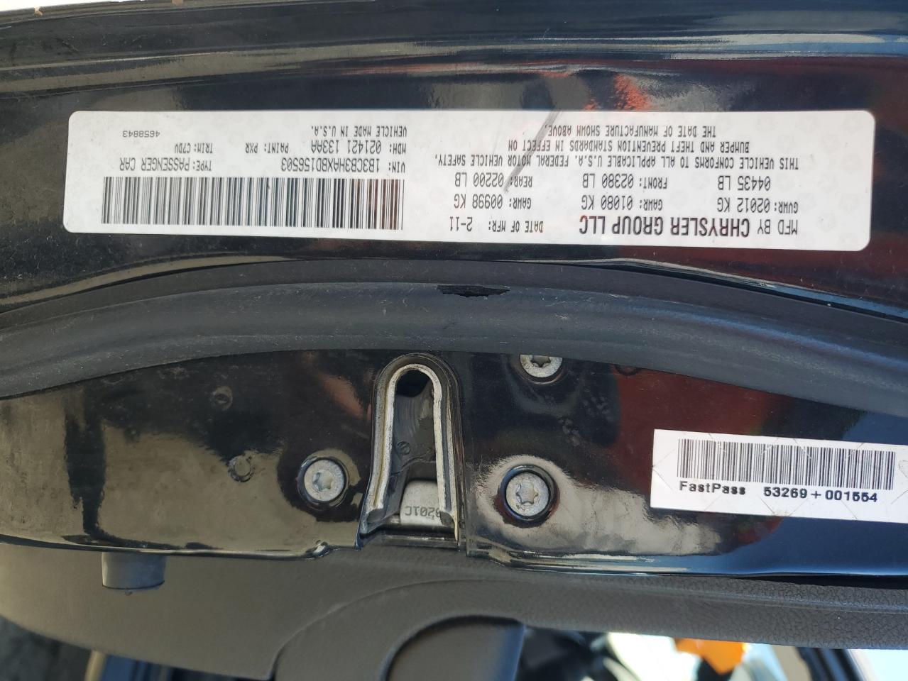 2011 Dodge Caliber Mainstreet VIN: 1B3CB3HAXBD156503 Lot: 82534855