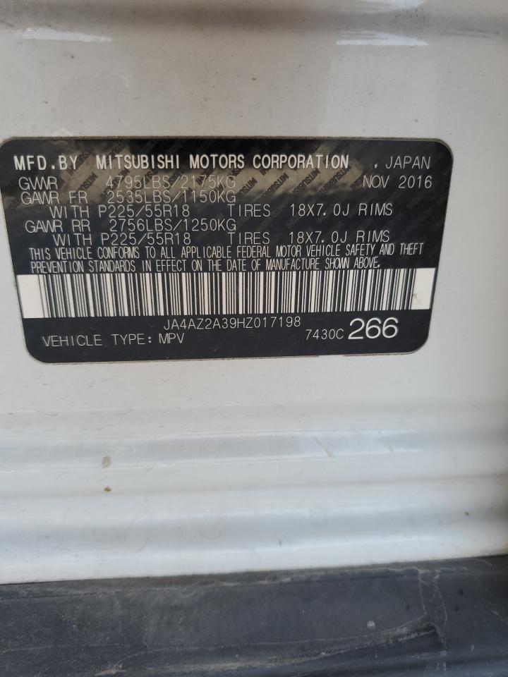 2017 Mitsubishi Outlander Es VIN: JA4AZ2A39HZ017198 Lot: 87115415