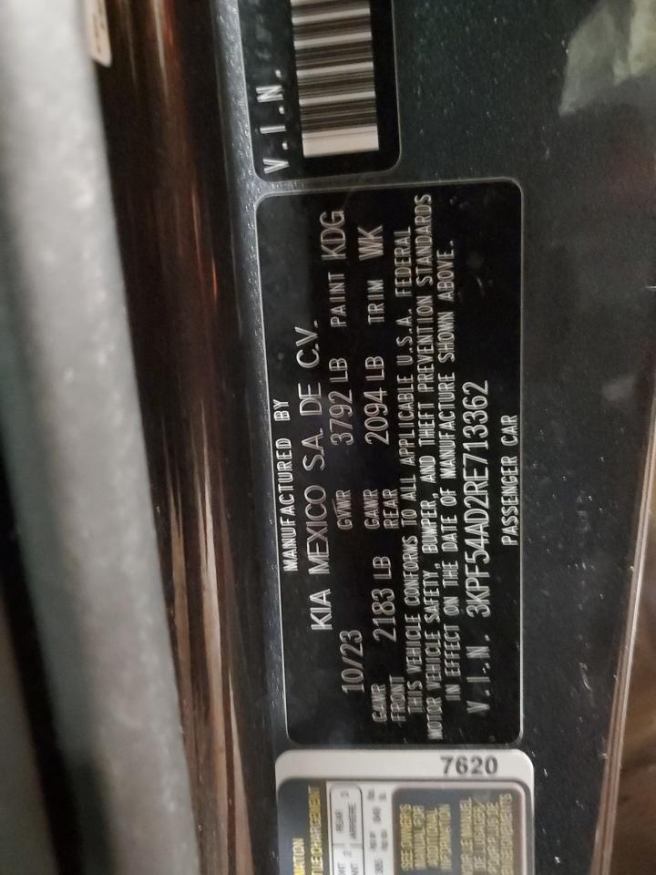 2024 Kia Forte Gt Line VIN: 3KPF54AD2RE713362 Lot: 82680615