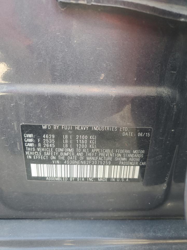 2015 Subaru Legacy 3.6R Limited VIN: 4S3BNEN62F3075259 Lot: 82383535