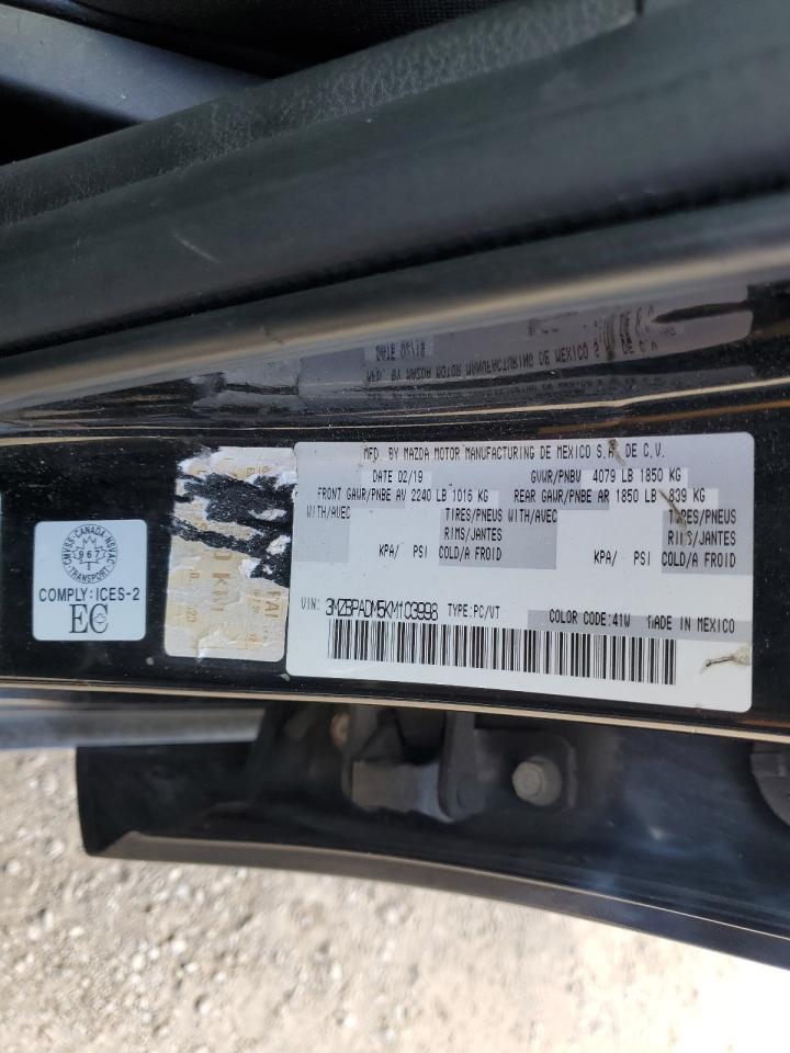 2019 Mazda 3 Preferred VIN: 3MZBPADM5KM103998 Lot: 81565075