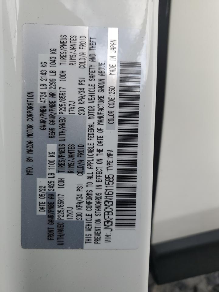 2022 Mazda Cx-5 Preferred VIN: JM3KFBCM3N1611585 Lot: 86441065