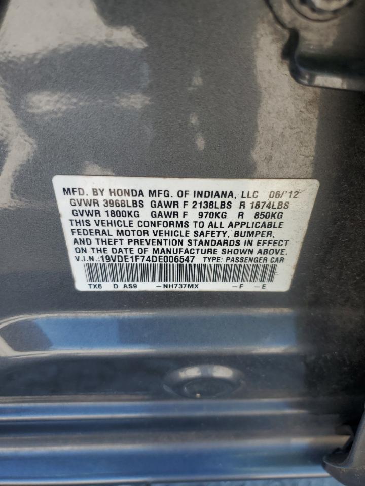 2013 Acura Ilx 20 Tech VIN: 19VDE1F74DE006547 Lot: 85158015