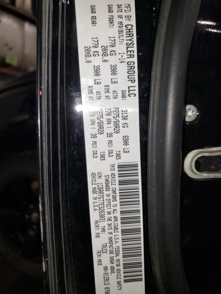 2014 Ram 1500 Slt VIN: 1C6RR7GT7ES263031 Lot: 85243195