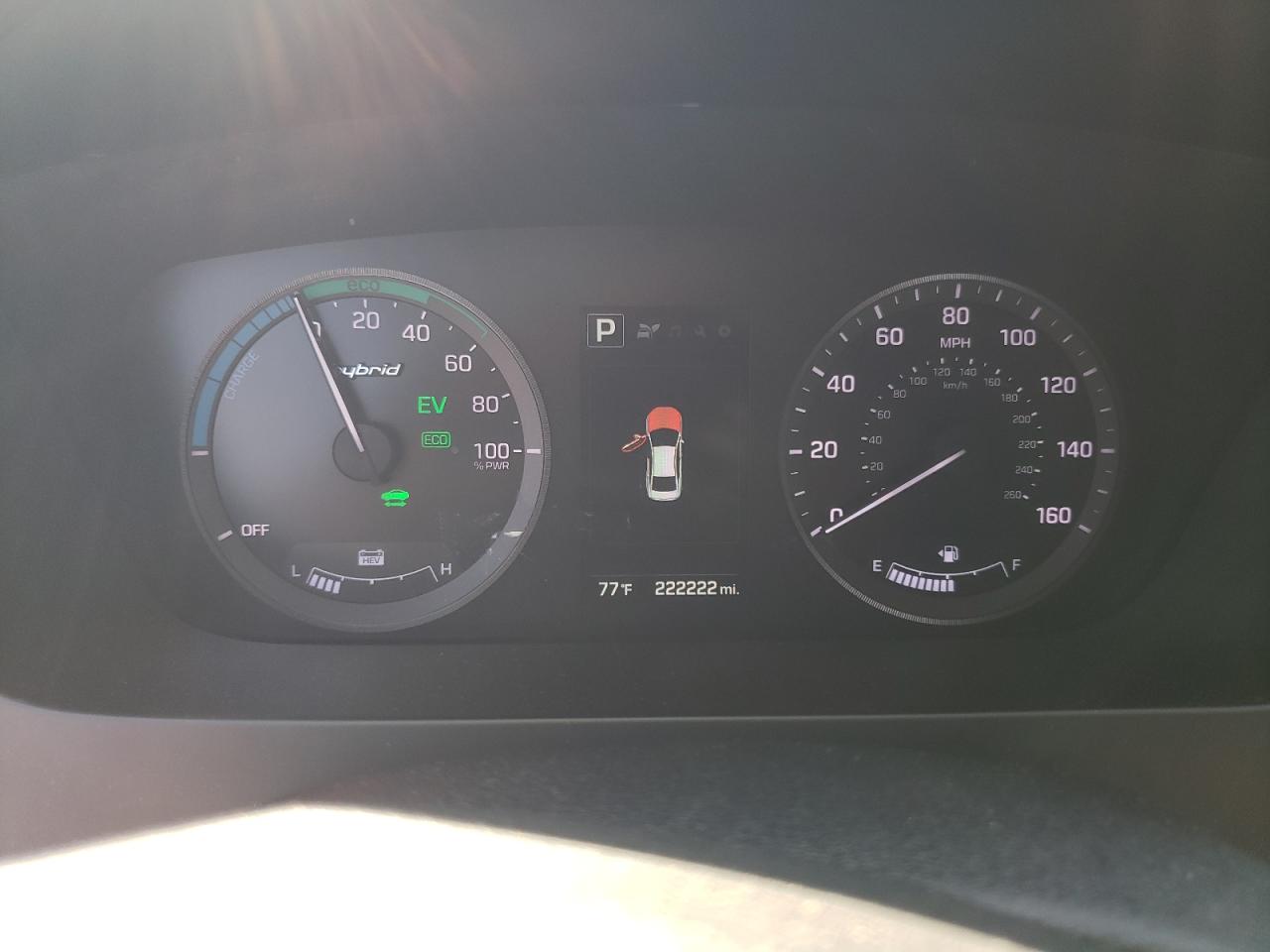 2016 Hyundai Sonata Hybrid VIN: KMHE24L1XGA039593 Lot: 82212895