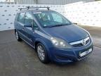 2009 VAUXHALL ZAFIRA 1.6I LIFE 5DR for sale at Copart WHITBURN