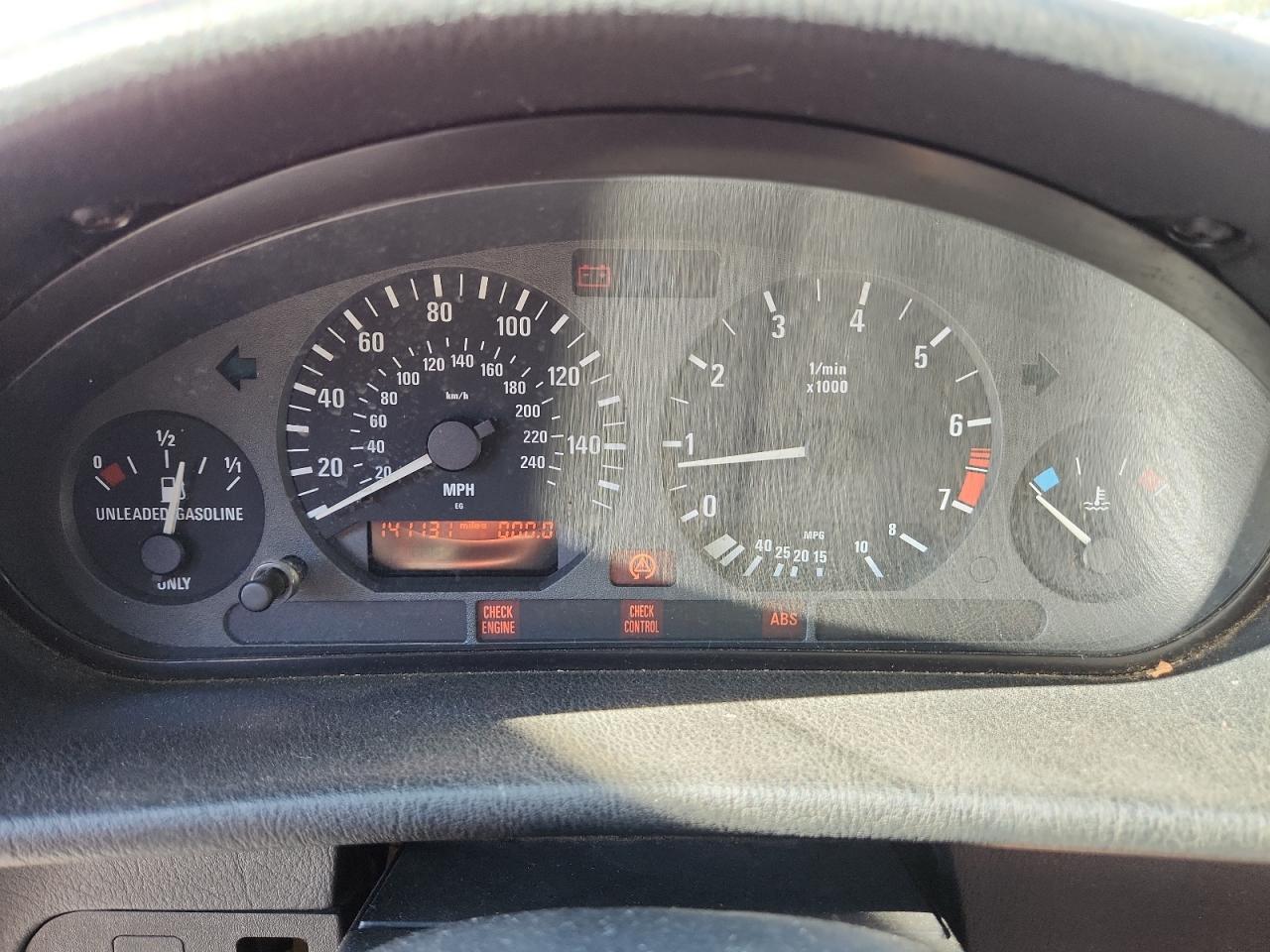 1997 BMW 328 Ic Automatic VIN: WBABK8322VET97166 Lot: 86662645