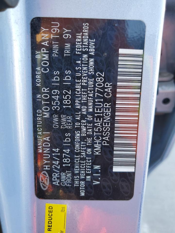 2014 Hyundai Accent Gls VIN: KMHCT5AE1EU177082 Lot: 86639565