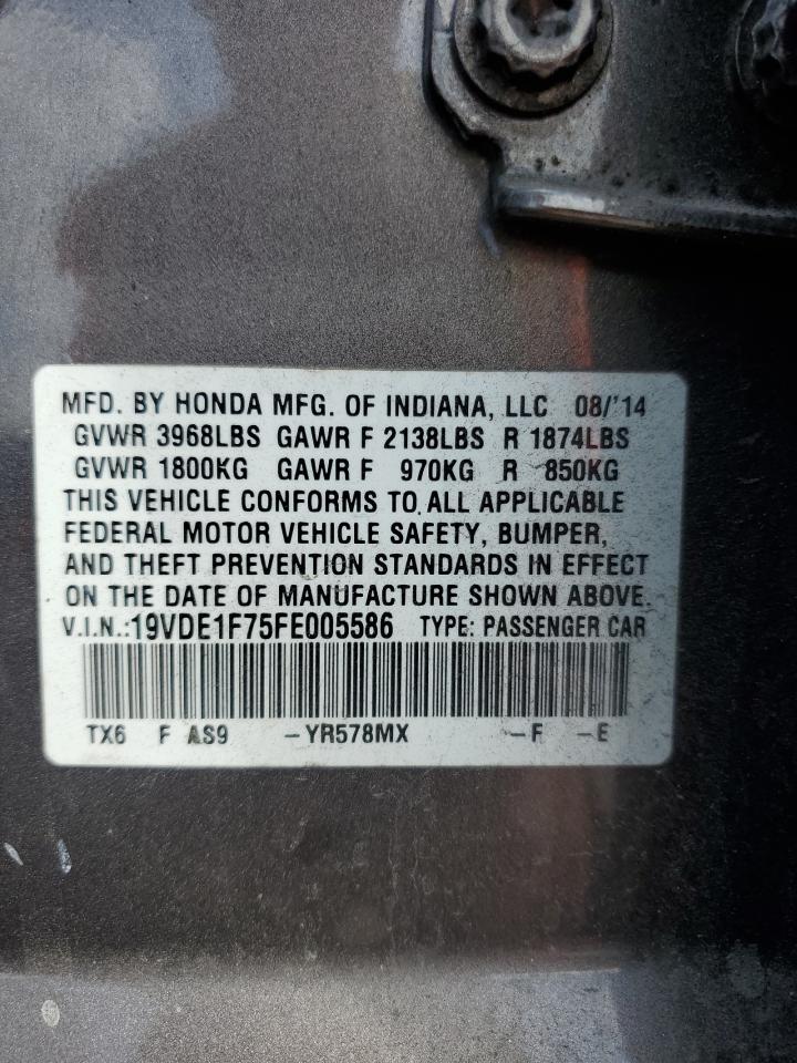 2015 Acura Ilx 20 Tech VIN: 19VDE1F75FE005586 Lot: 82646765