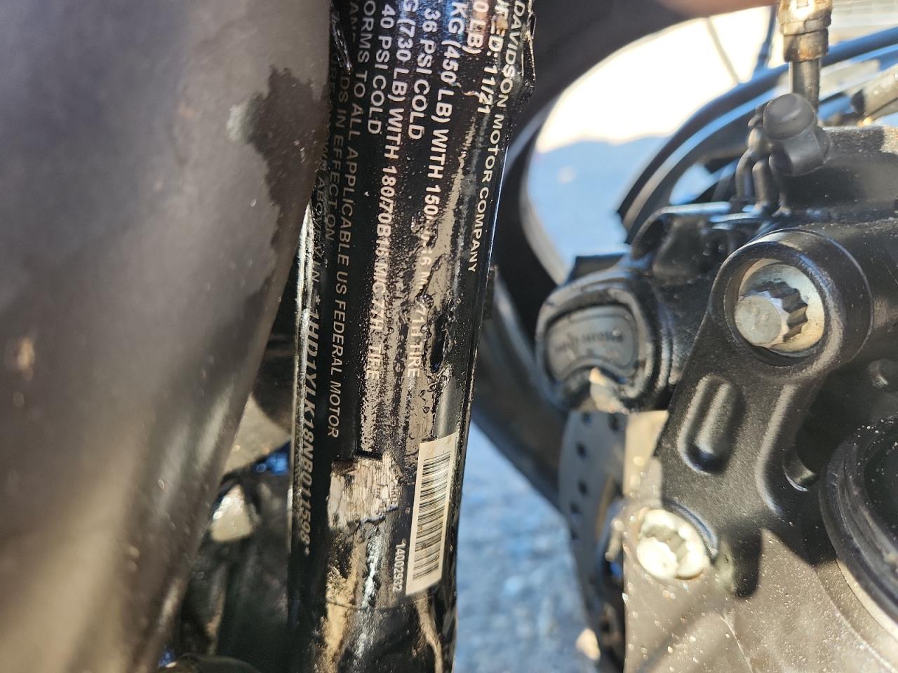 2022 Harley-Davidson Fxfbs VIN: 1HD1YLK18NB011598 Lot: 90301125