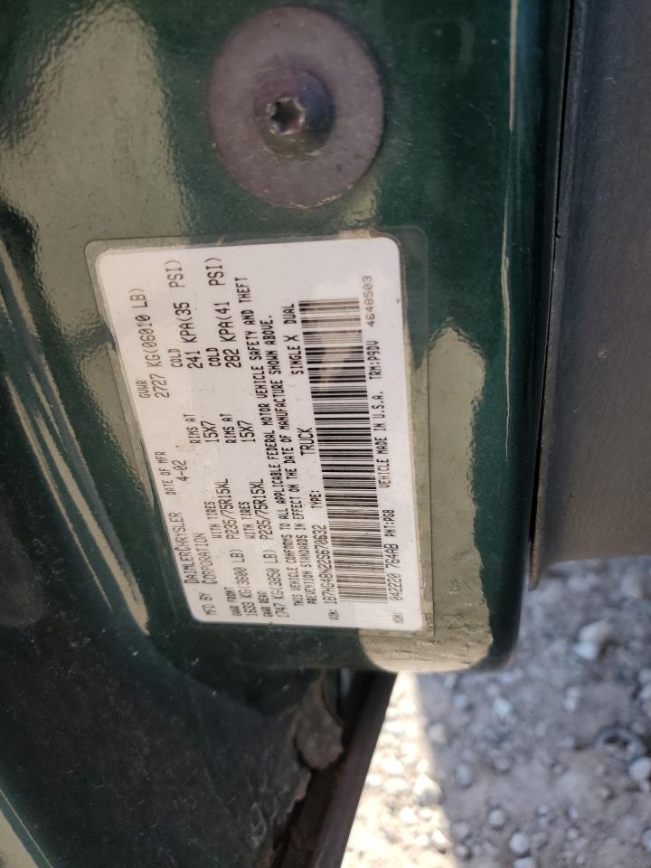 2002 Dodge Dakota Quad Slt VIN: 1B7HG48N22S670632 Lot: 86433745