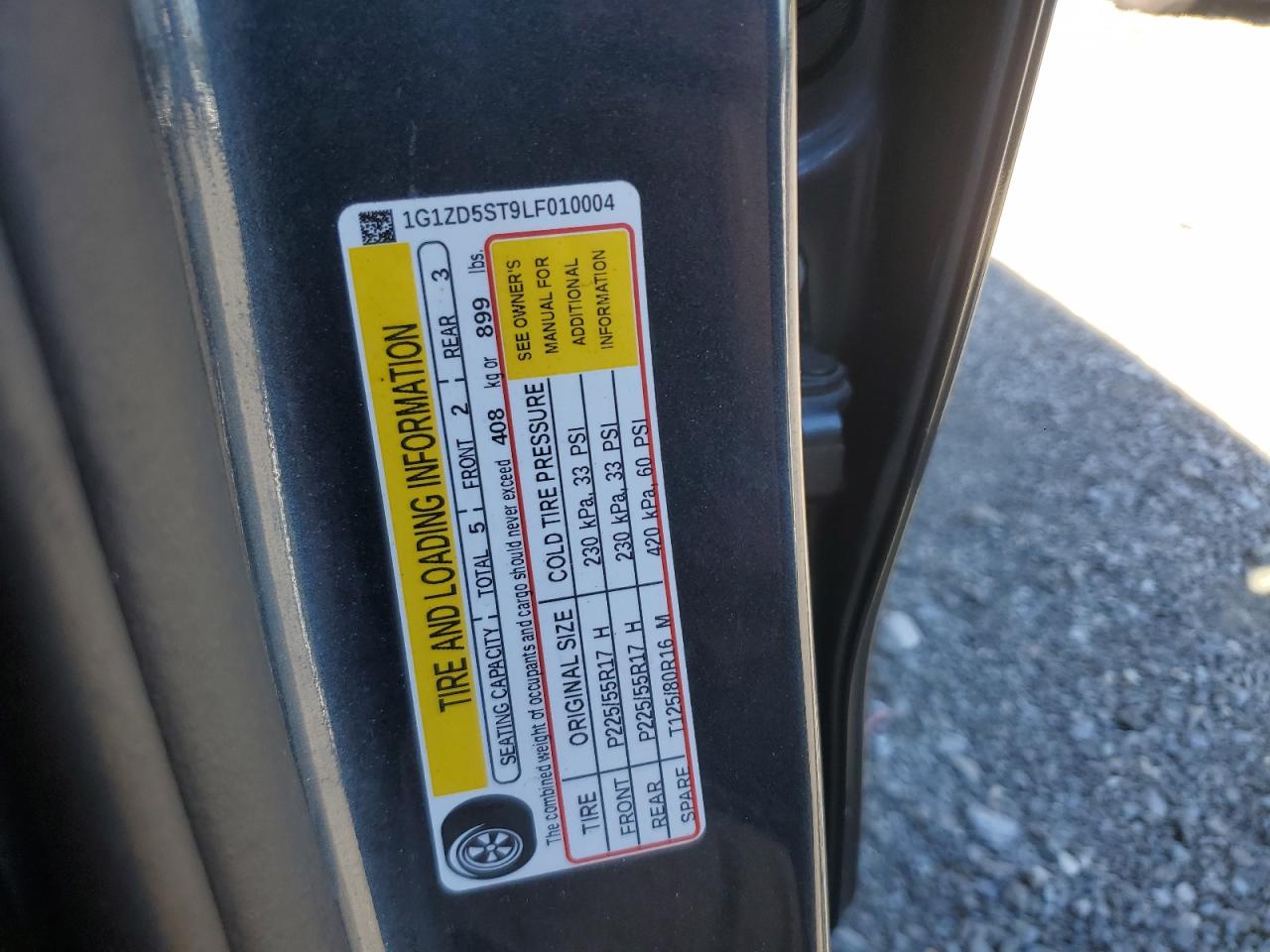 2020 Chevrolet Malibu Lt VIN: 1G1ZD5ST9LF010004 Lot: 84616915