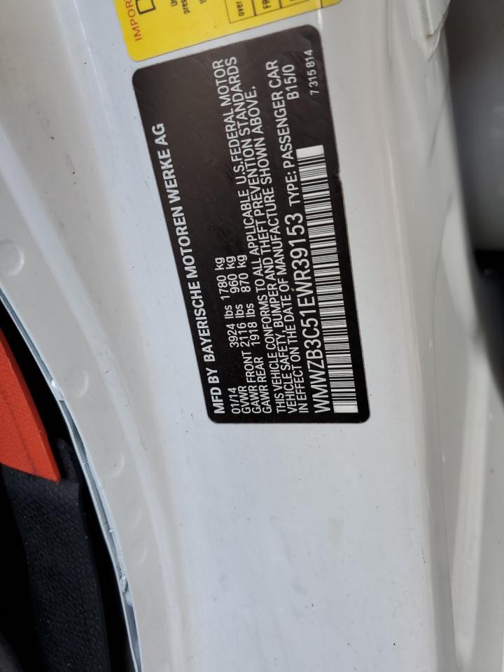 2014 Mini Cooper Countryman VIN: WMWZB3C51EWR39153 Lot: 85308585