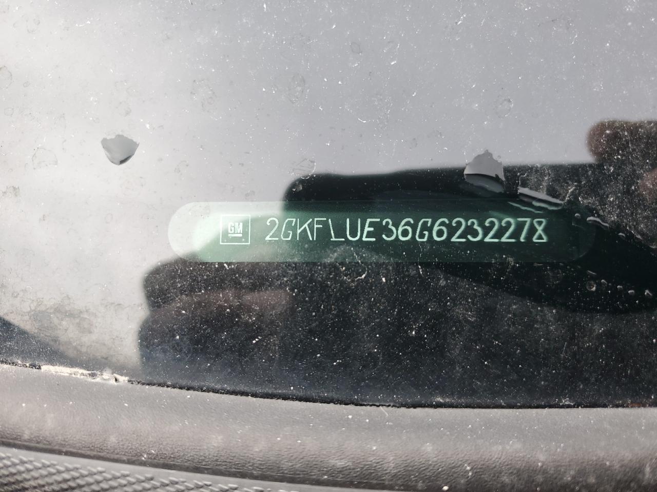 2016 GMC Terrain Slt VIN: 2GKFLUE36G6232278 Lot: 82006595