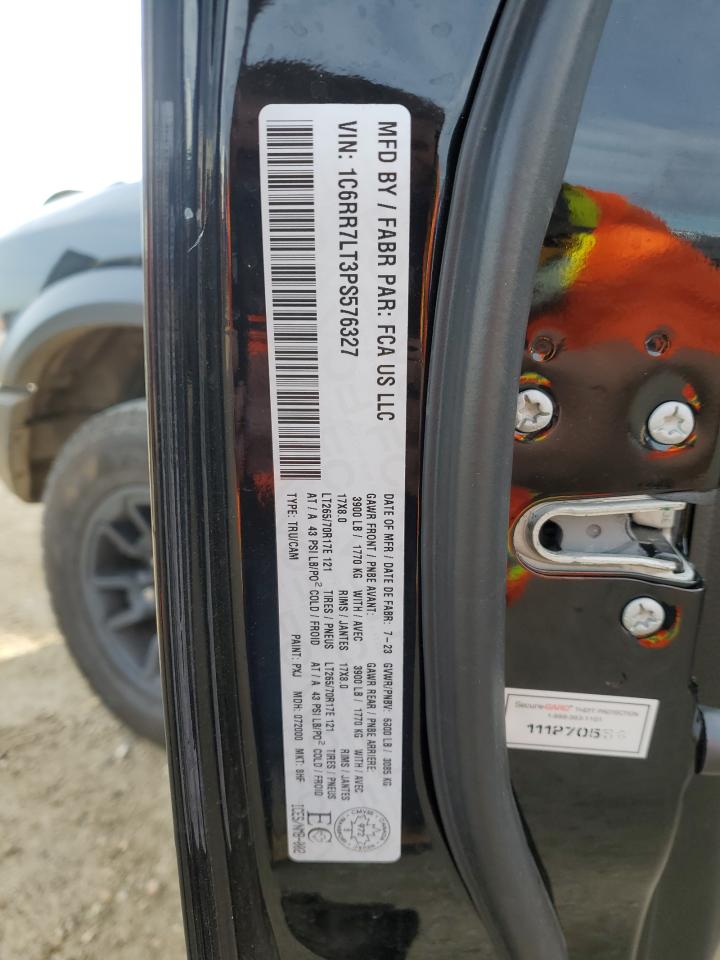 2023 Ram 1500 Classic Slt VIN: 1C6RR7LT3PS576327 Lot: 85670005