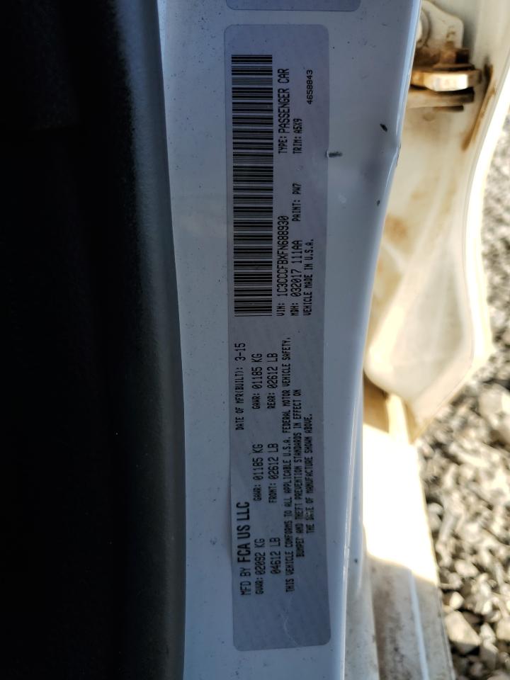 2015 Chrysler 200 Lx VIN: 1C3CCCFBXFN688930 Lot: 82529695