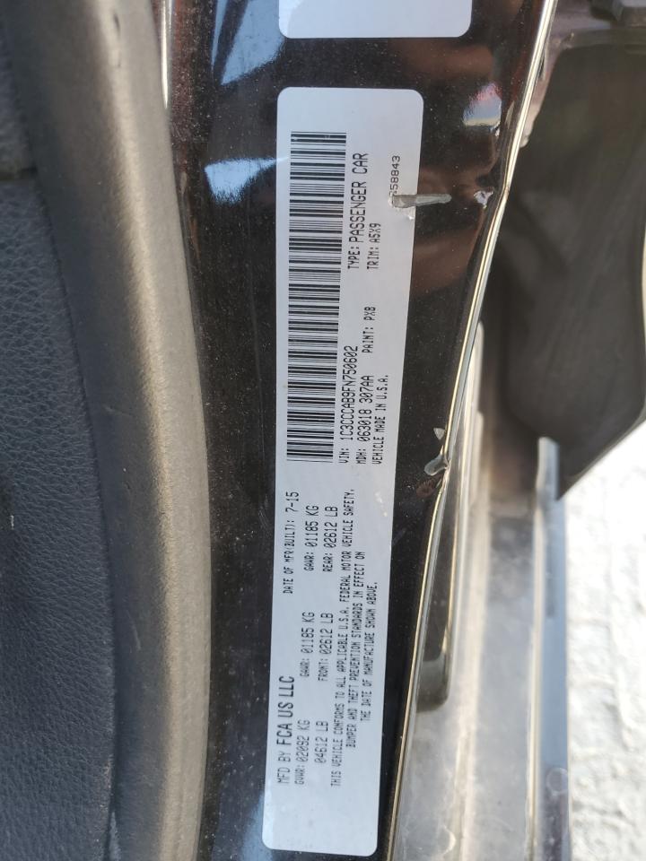 2015 Chrysler 200 Limited VIN: 1C3CCCAB9FN750602 Lot: 82498725