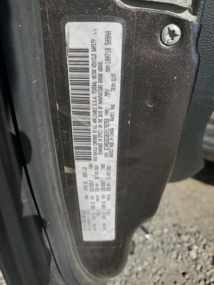 2016 Dodge Grand Caravan Sxt VIN: 2C4RDGCG8GR176758 Lot: 82650245