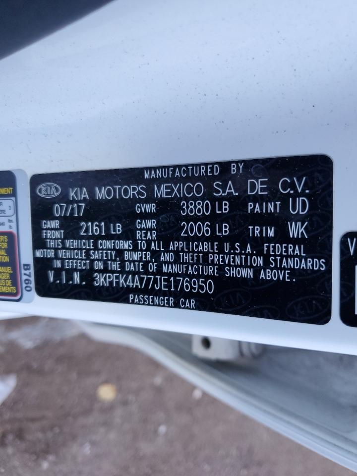 2018 Kia Forte Lx VIN: 3KPFK4A77JE176950 Lot: 82200805
