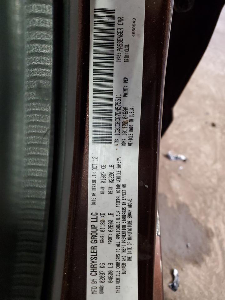 2013 Chrysler 200 Limited VIN: 1C3CCBCG7DN575511 Lot: 89461525