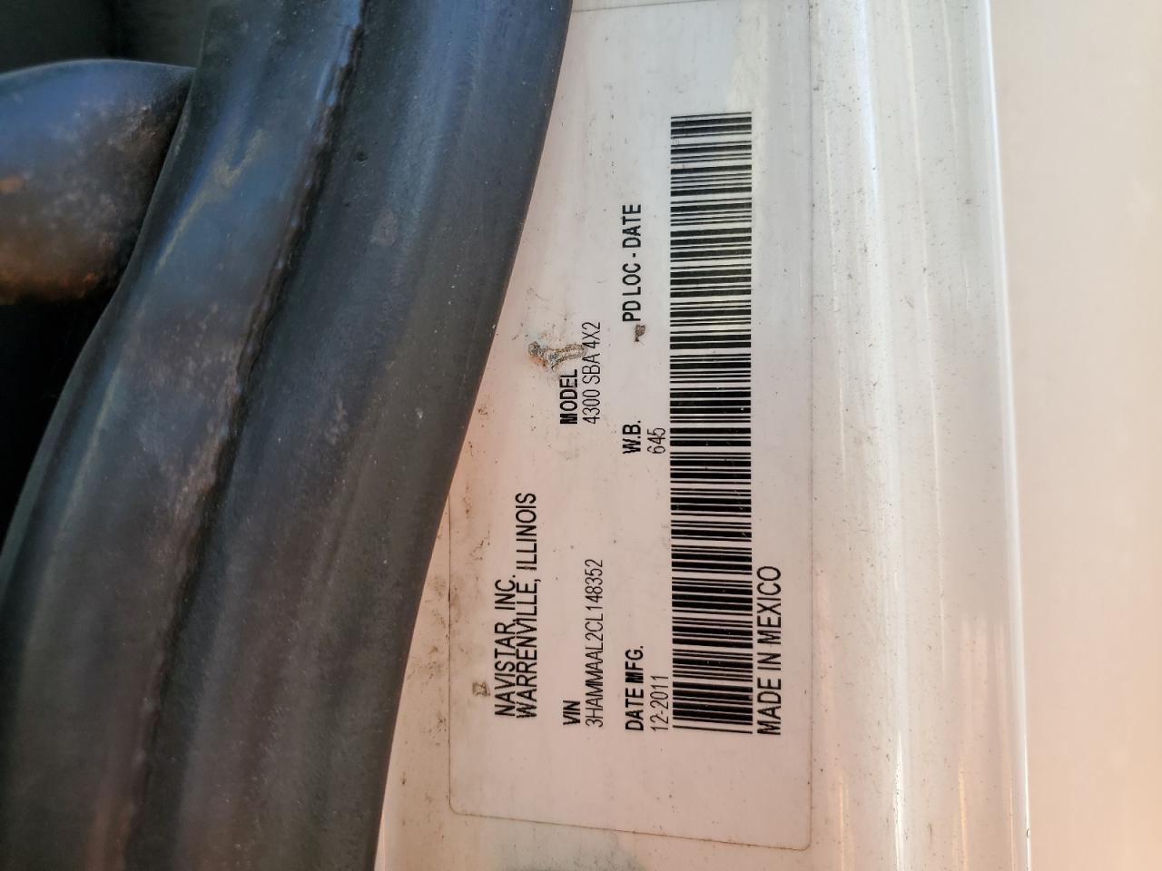 2012 International 4000 4300 VIN: 3HAMMAAL2CL148352 Lot: 85588825