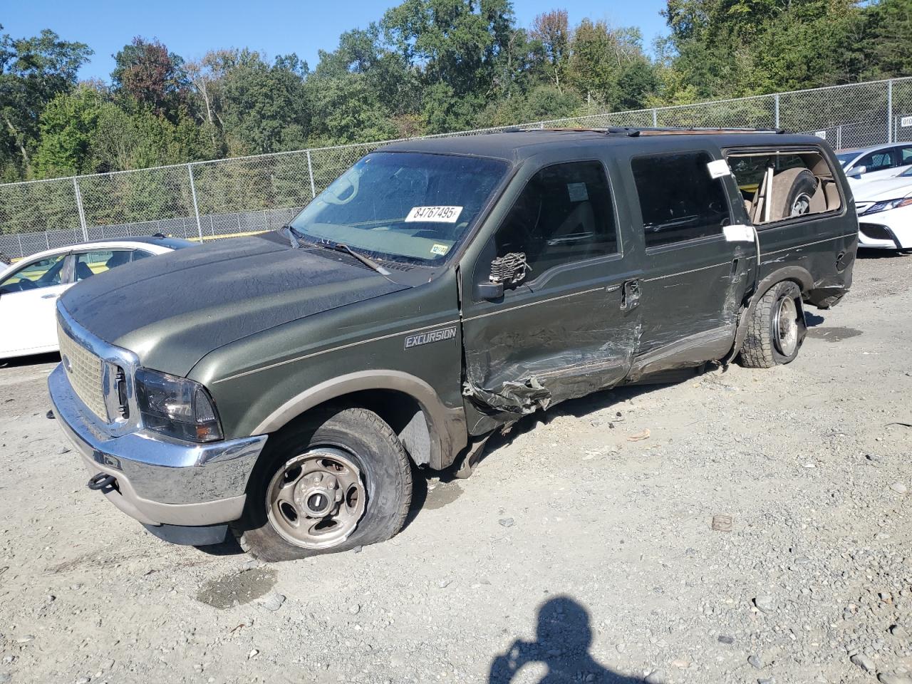 FORD EXCURSION 2001. Lot# 84767495. VIN 1FMNU43S51EB53410. Photo 1