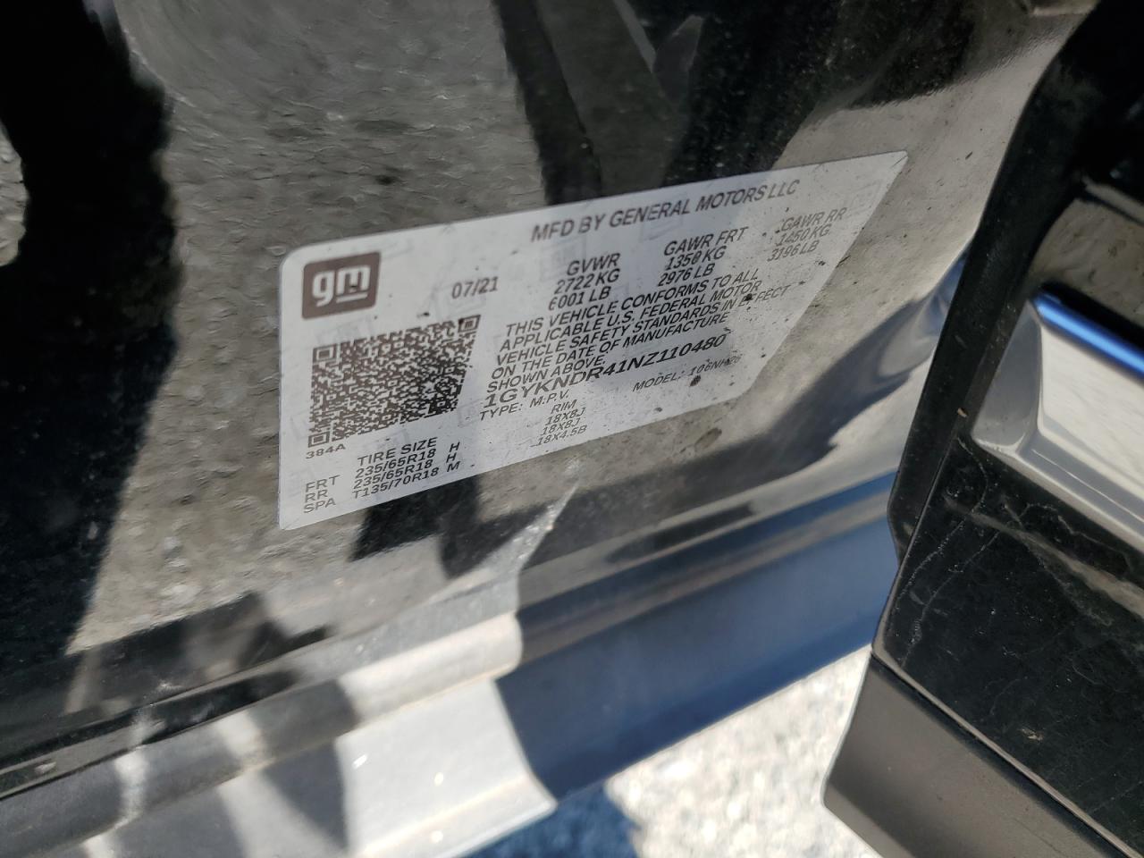 2022 Cadillac Xt5 Premium Luxury VIN: 1GYKNDR41NZ110480 Lot: 84484125