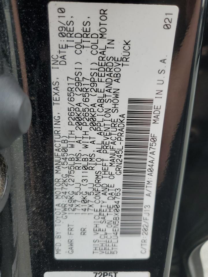 2011 Toyota Tacoma Double Cab VIN: 5TFLU4EN5BX004763 Lot: 82220995