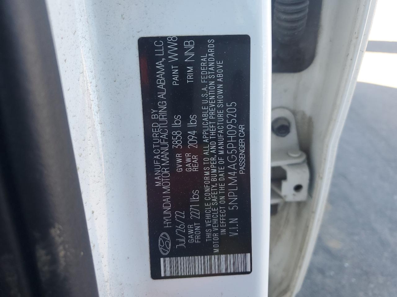 2023 Hyundai Elantra Sel VIN: 5NPLM4AG5PH095205 Lot: 89932815