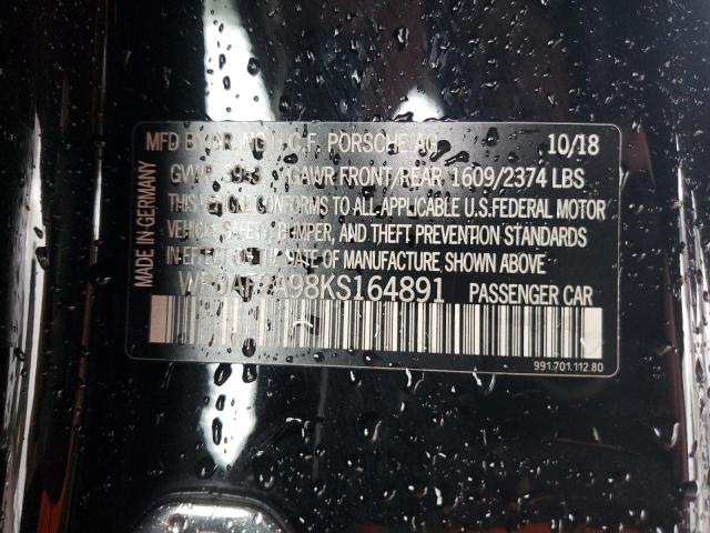 2019 PORSCHE 911 GT3 RS  