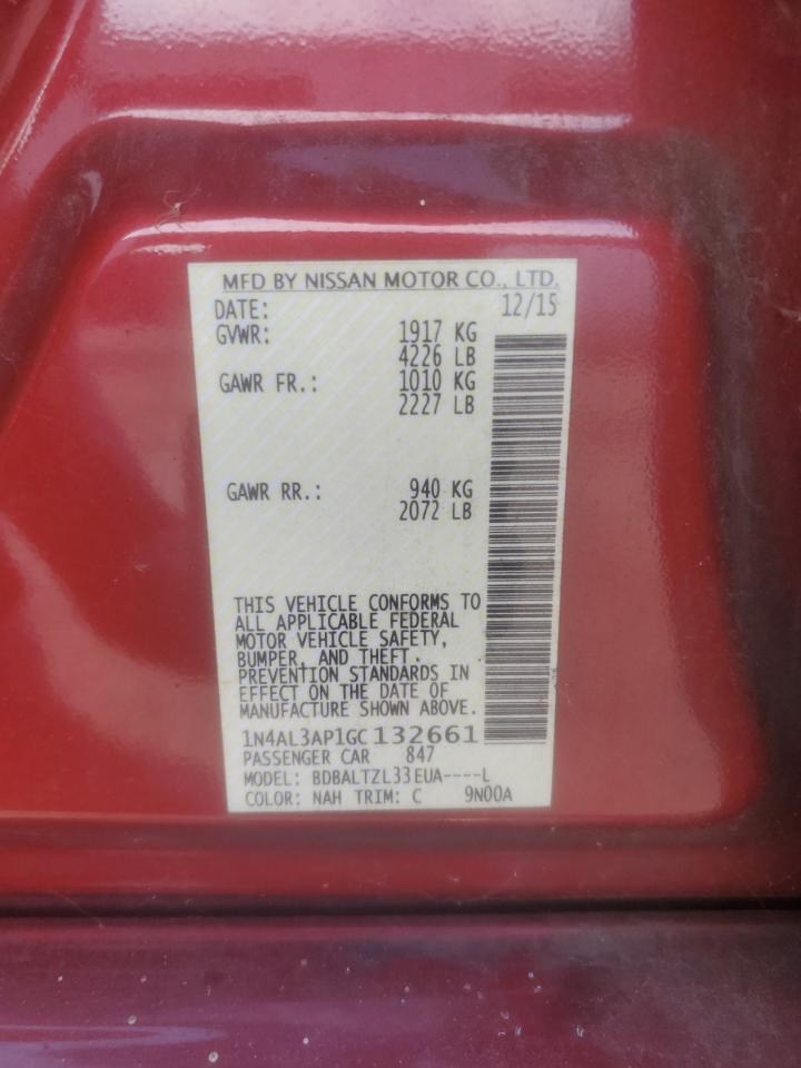 2015 Nissan Altima 2.5 VIN: 1N4AL3APXFC294190 Lot: 85754975