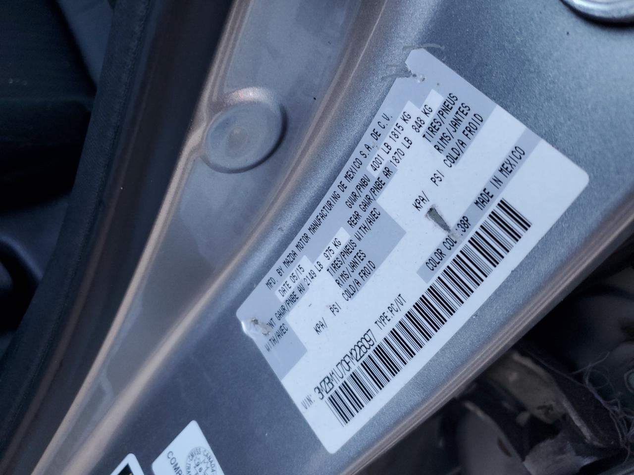 2015 Mazda 3 Sport VIN: 3MZBM1U70FM226097 Lot: 86295025