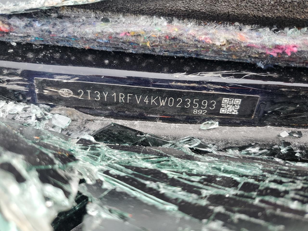 2019 Toyota Rav4 Limited VIN: 2T3Y1RFV4KW023593 Lot: 82382995