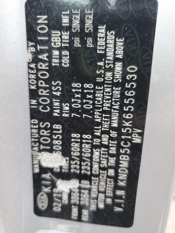 2019 Kia Sedona Lx VIN: KNDMB5C15K6556530 Lot: 90443095