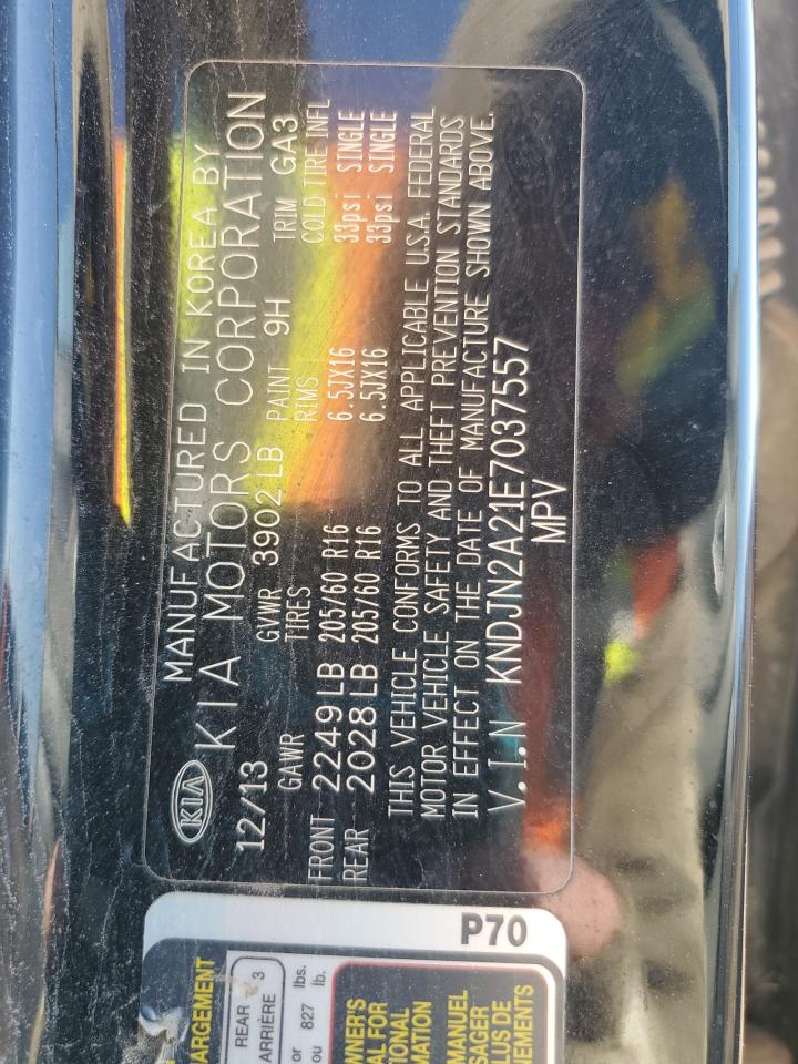 2014 Kia Soul VIN: KNDJN2A21E7037557 Lot: 84910385