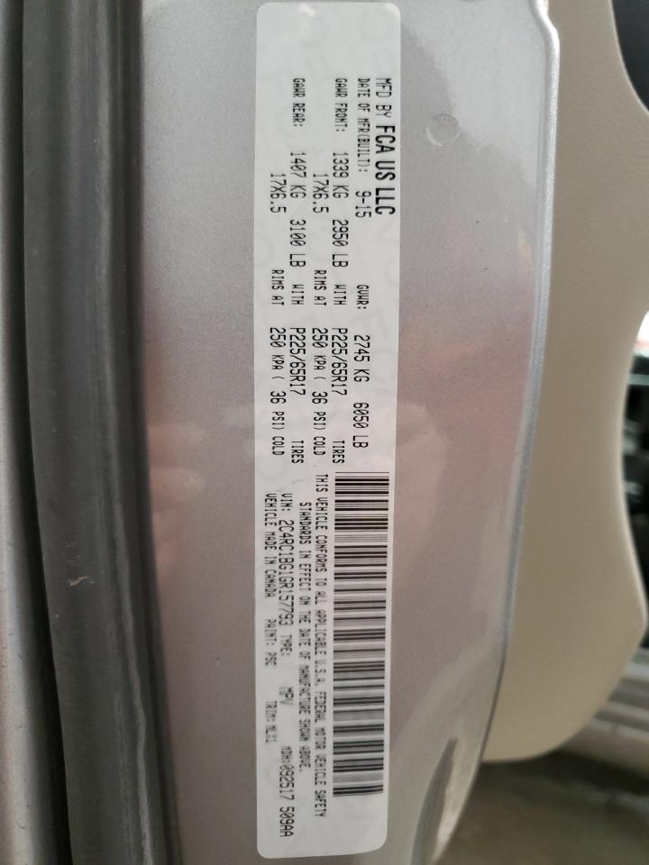 2016 Chrysler Town & Country Touring VIN: 2C4RC1BG1GR157793 Lot: 87430125