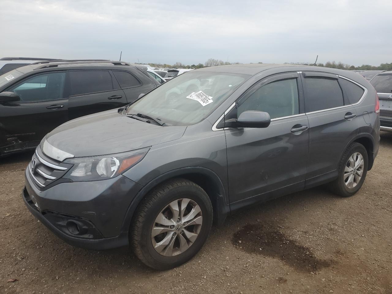 2014 Honda Cr-V Ex grey suv gasoline 5J6RM4H5XEL063805 photo #1