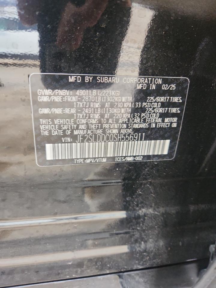 2025 Subaru Forester Premium VIN: JF2SLDDC0SH556911 Lot: 86122995