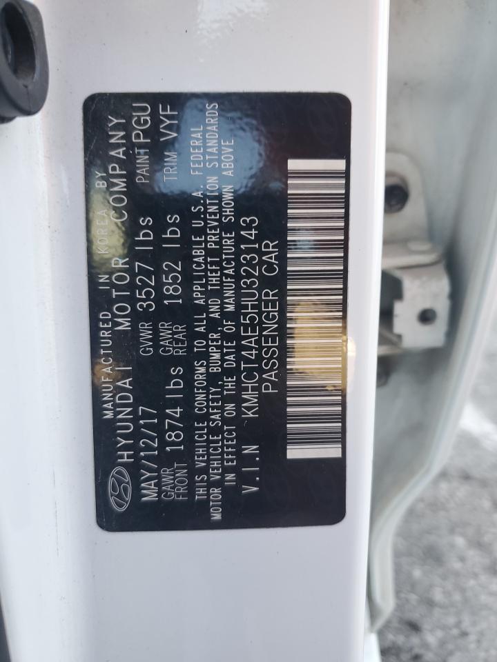 2017 Hyundai Accent Se VIN: KMHCT4AE5HU323143 Lot: 85115585