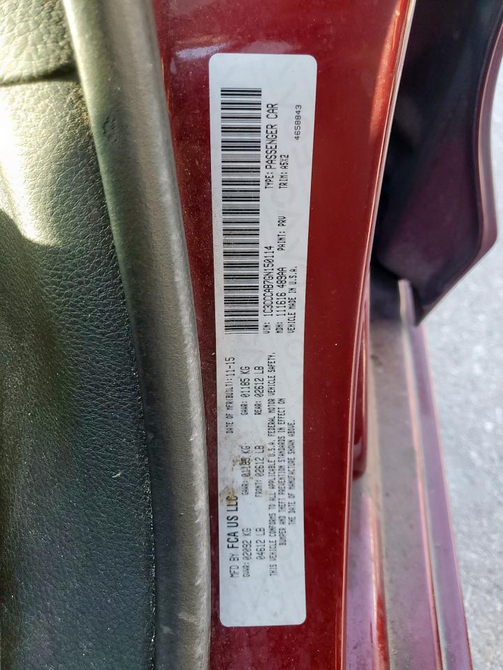 2016 Chrysler 200 Limited VIN: 1C3CCCAB7GN150114 Lot: 86728205