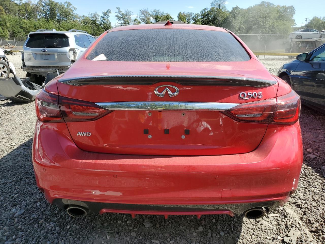 2018 Infiniti Q50 Red Sport 400 VIN: JN1FV7AR6JM481192 Lot: 85184955