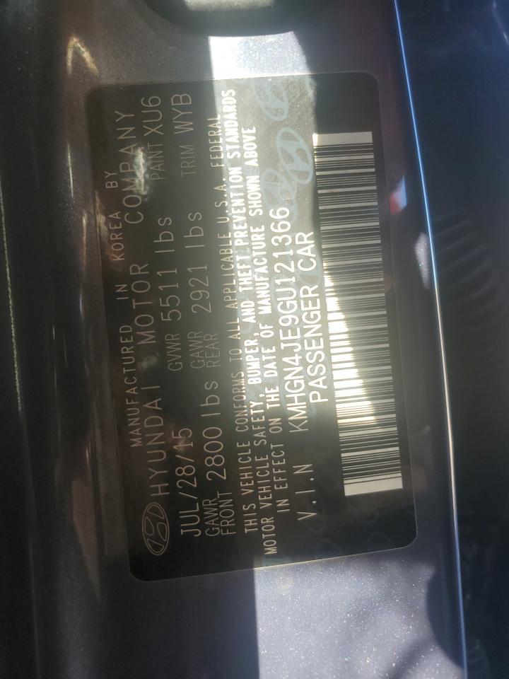 2016 Hyundai Genesis 3.8L VIN: KMHGN4JE9GU121366 Lot: 85368245