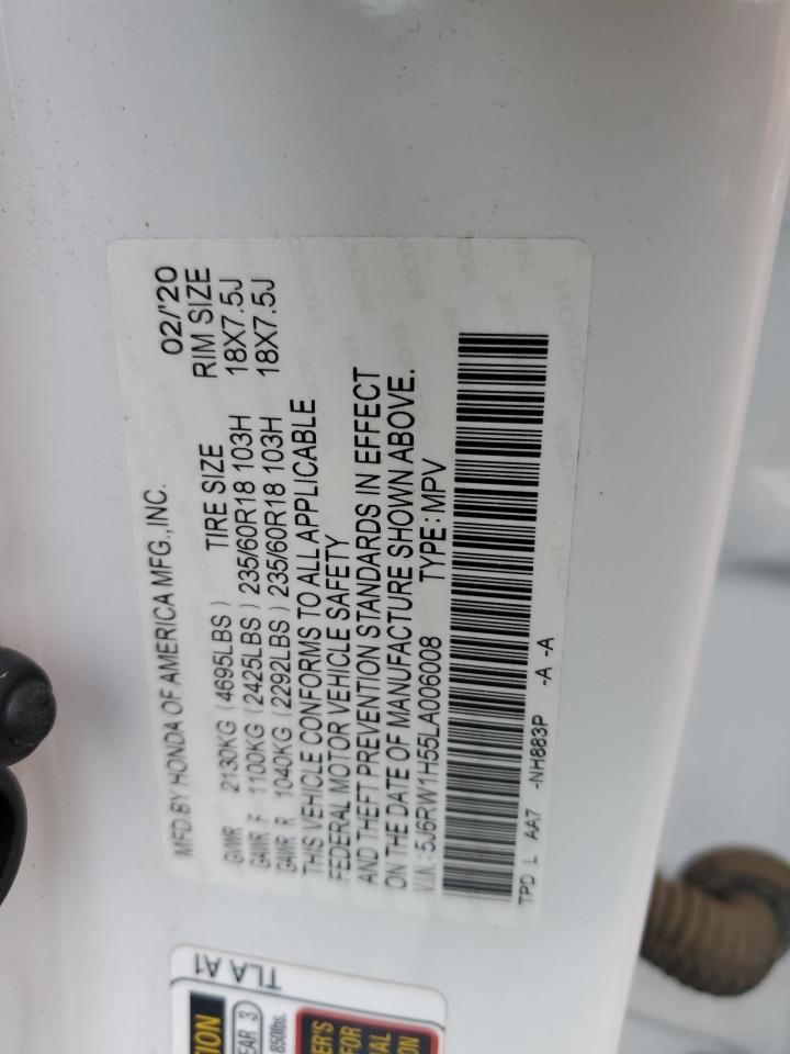 2020 Honda Cr-V Ex VIN: 5J6RW1H55LA006008 Lot: 82432125