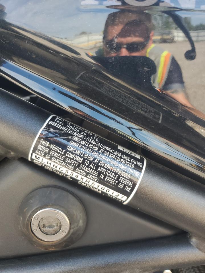 2024 Honda Cmx300 A VIN: MLHNC534XR5100127 Lot: 89870985