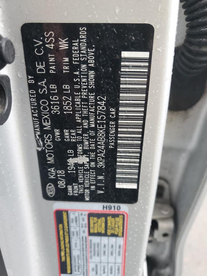 2019 Kia Rio S VIN: 3KPA24AB8KE157842 Lot: 86537125