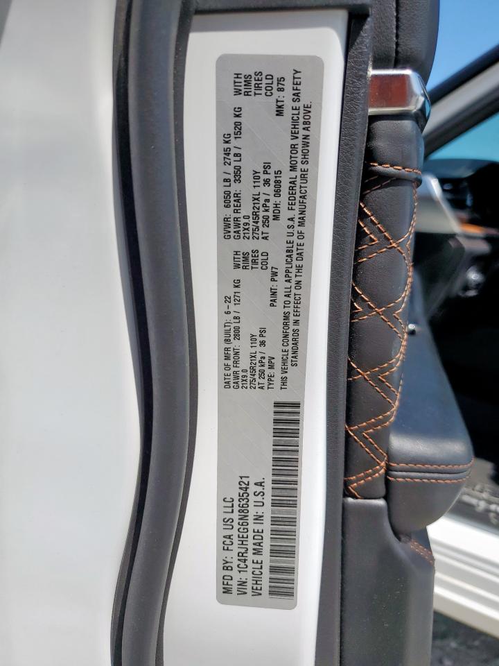 2022 Jeep Grand Cherokee Summit VIN: 1C4RJHEG6N8635421 Lot: 85875165
