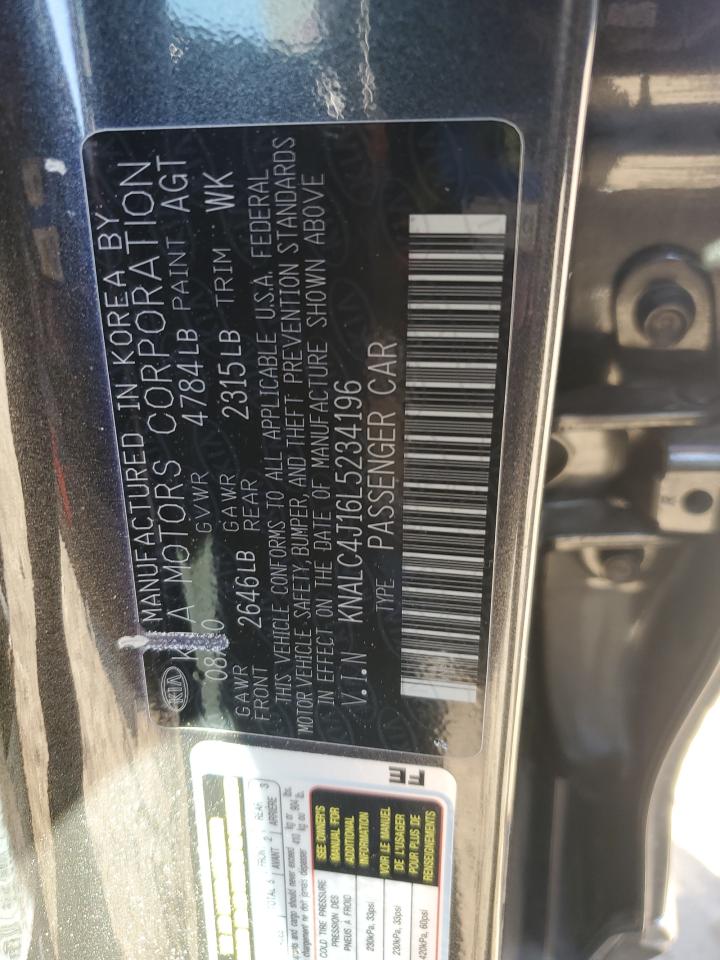 2020 Kia Cadenza Technology VIN: KNALC4J16L5234196 Lot: 90893805